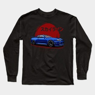 Skyline R34 GT-R Long Sleeve T-Shirt